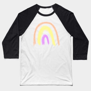 Colorful watercolor rainbow abstract art Baseball T-Shirt